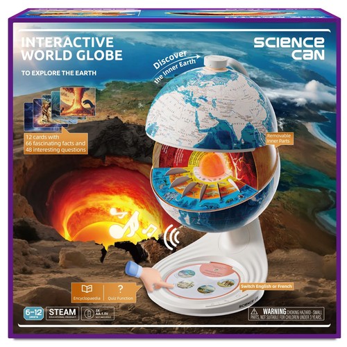 Science can openable globe - openable,