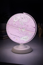PINK World Globe Map Home