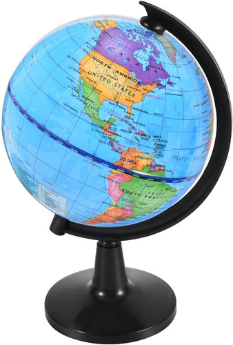 Rotating world globe inch - 4,