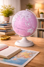 PINK World Globe Map Home