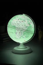 CLEAR WRITING World Globe Map