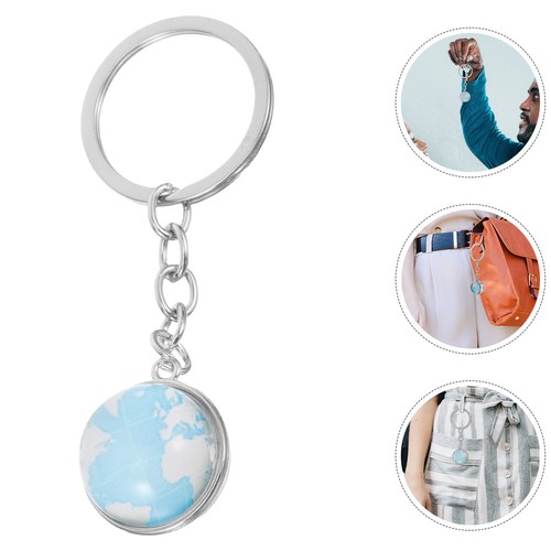 Pcs globe keychains world - ,