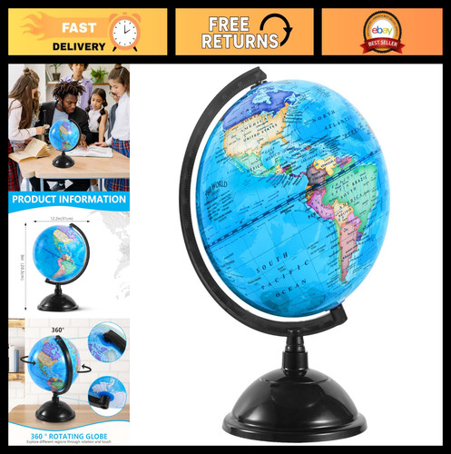Rotating world globe with - globe,