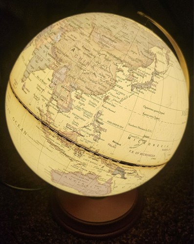 Illuminated world globe for - illuminated,