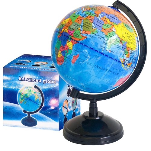 Geographic world globe - 6'',