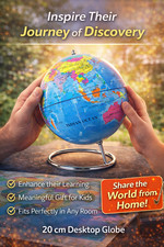 20CM World Globe  Map Home