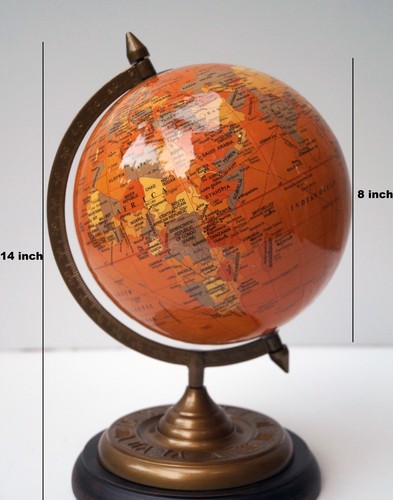 Orange world globe map vintage - world,