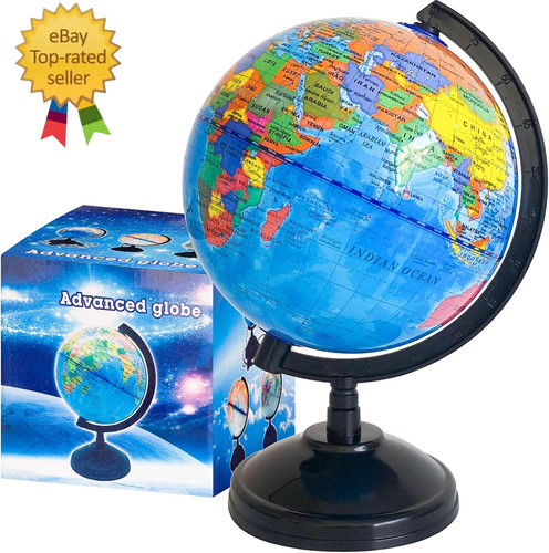 Geographic world globe - 6'',