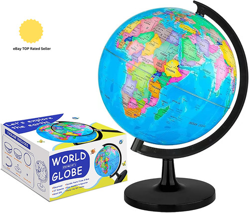 25cm world globe for kids - globe,