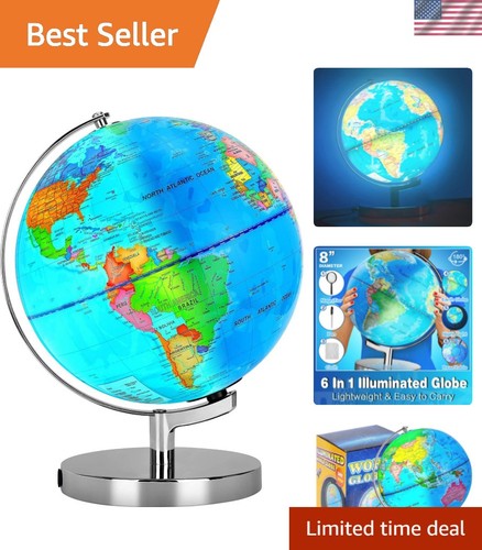 In1 illuminated world globe - world,