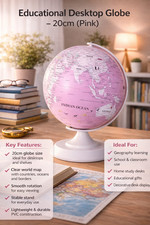 PINK World Globe Map Home